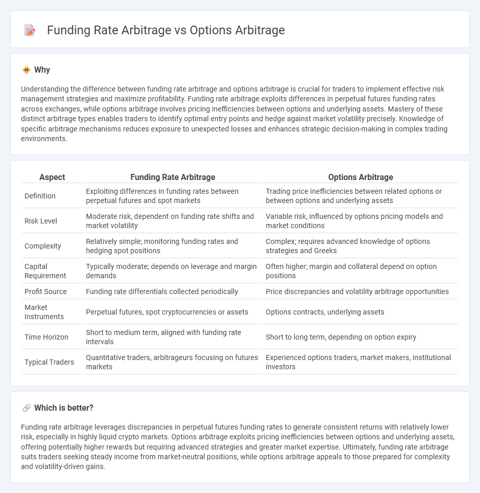 Funding Rate Arbitrage vs Options Arbitrage in Trading