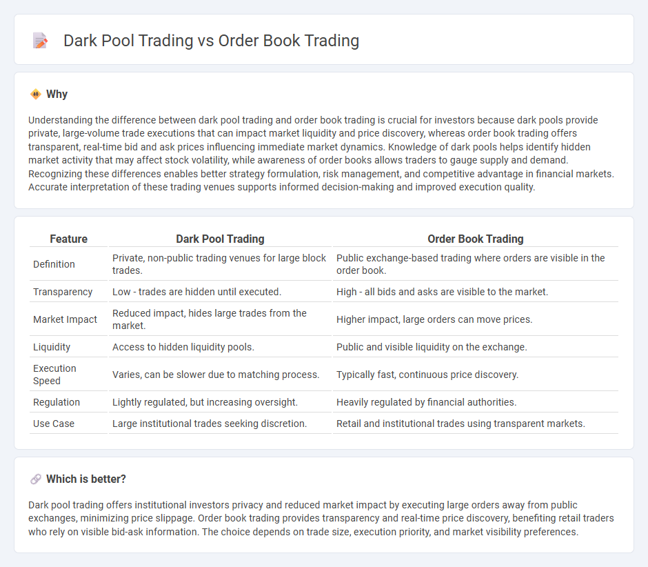 Dark Pool Trading vs Order Book Trading in Finance