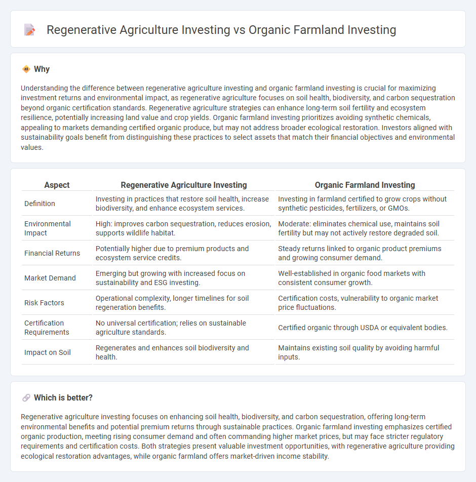 Regenerative Agriculture Investing vs Organic Farmland Investing in Investment