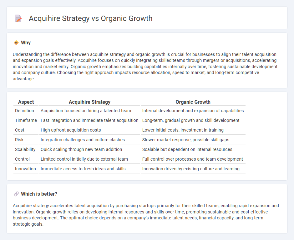 Acquihire Strategy vs Organic Growth in Consulting