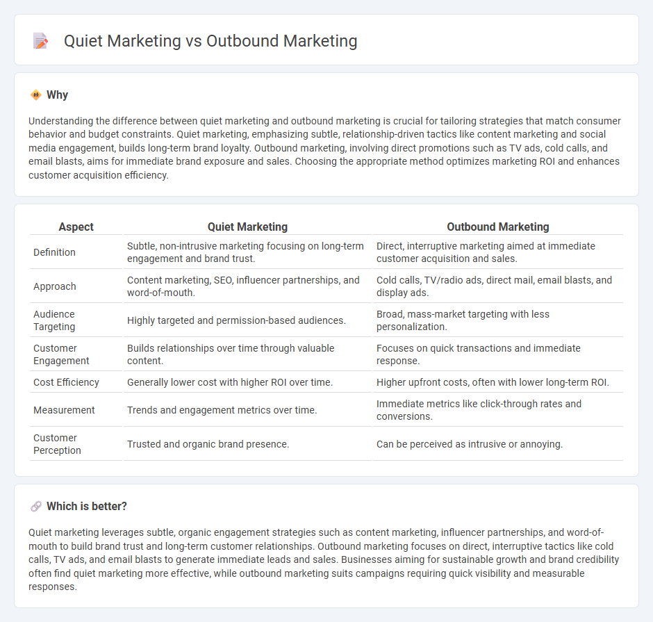 Quiet Marketing vs Outbound Marketing in Marketing