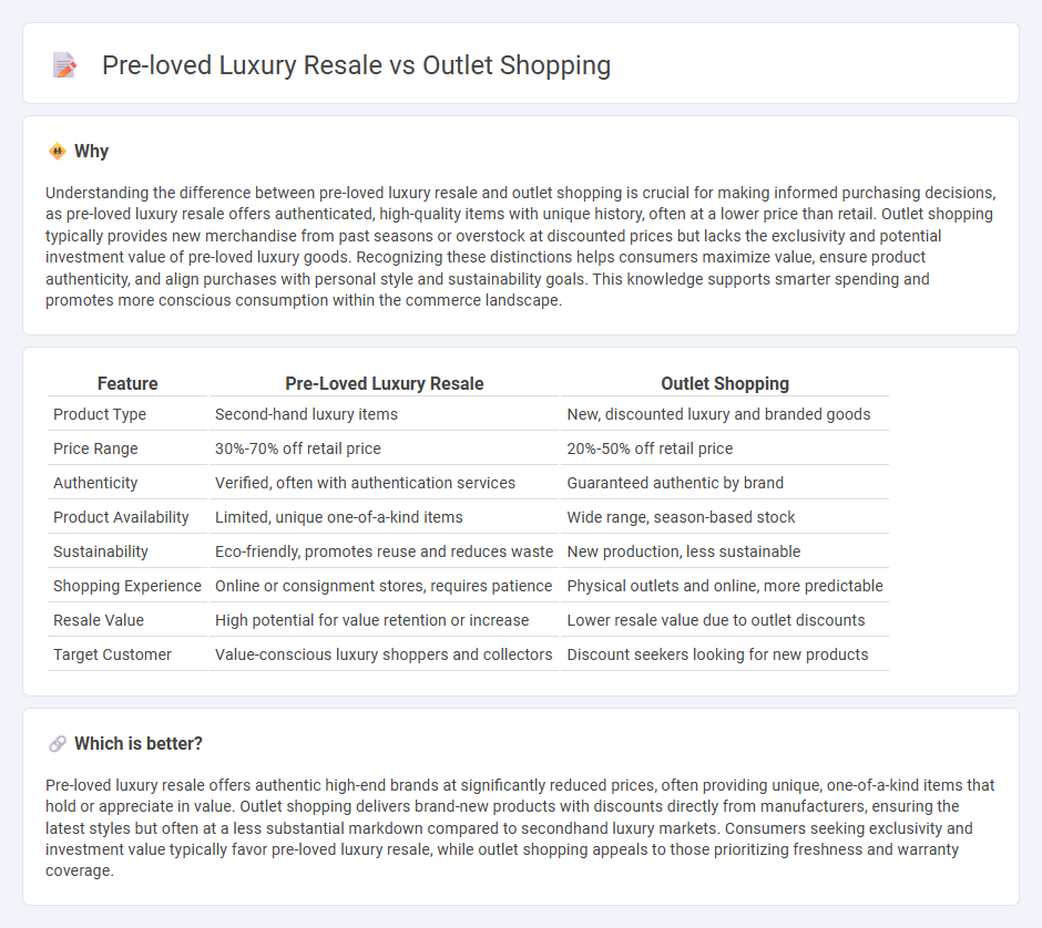 Pre-Loved Luxury Resale vs Outlet Shopping in Commerce