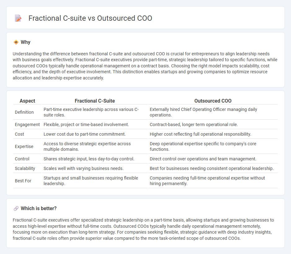 Fractional C-Suite vs Outsourced Coo in Entrepreneurship