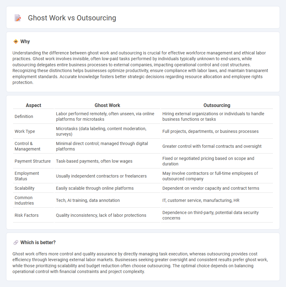 Ghost Work vs Outsourcing in Employment