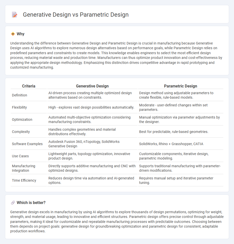 Generative Design vs Parametric Design in Manufacturing