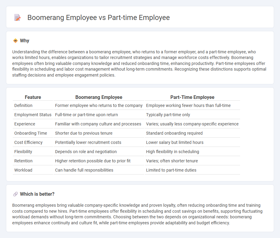 Boomerang Employee vs Part-Time Employee in Employment