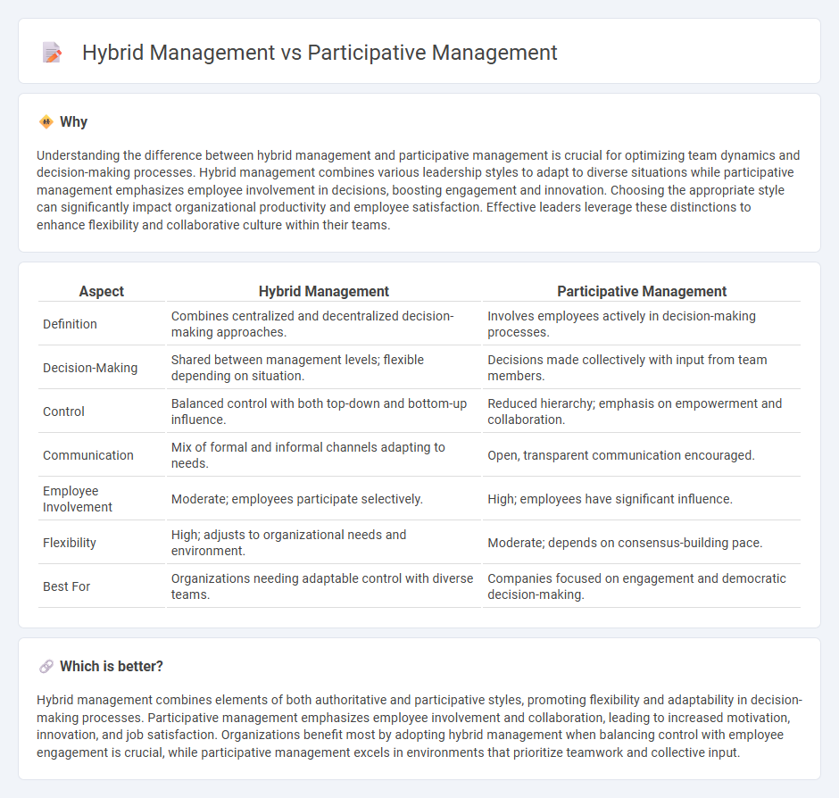 Hybrid Management vs Participative Management in Management