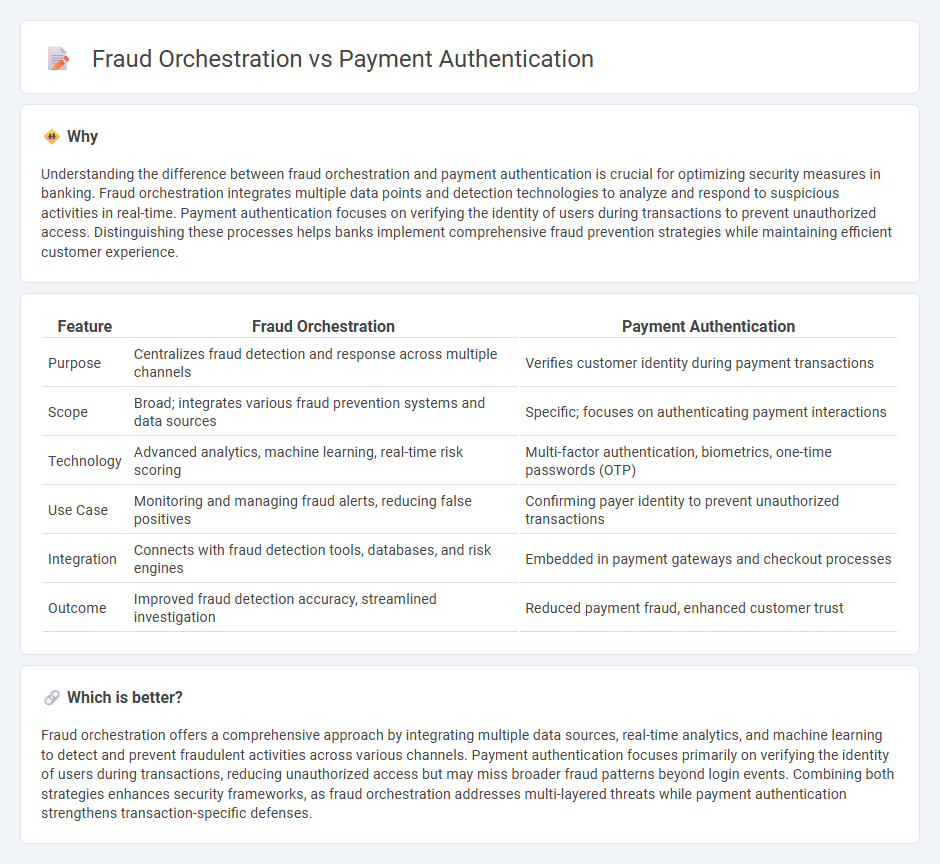 Fraud Orchestration vs Payment Authentication in Banking
