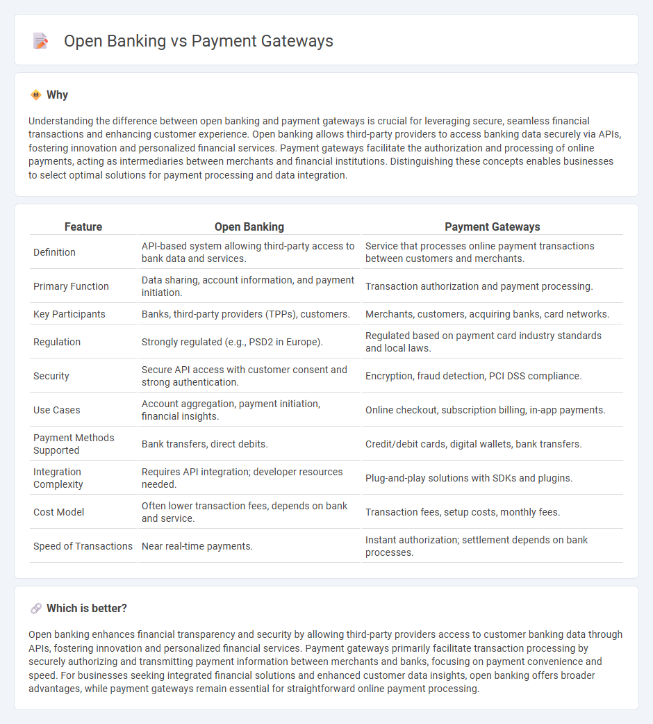 Open Banking vs Payment Gateways in Banking