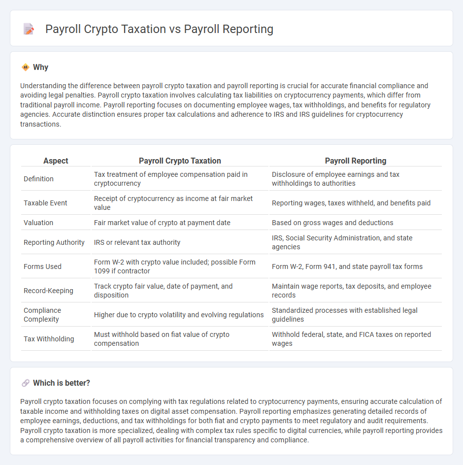 Payroll Crypto Taxation vs Payroll Reporting in Accounting