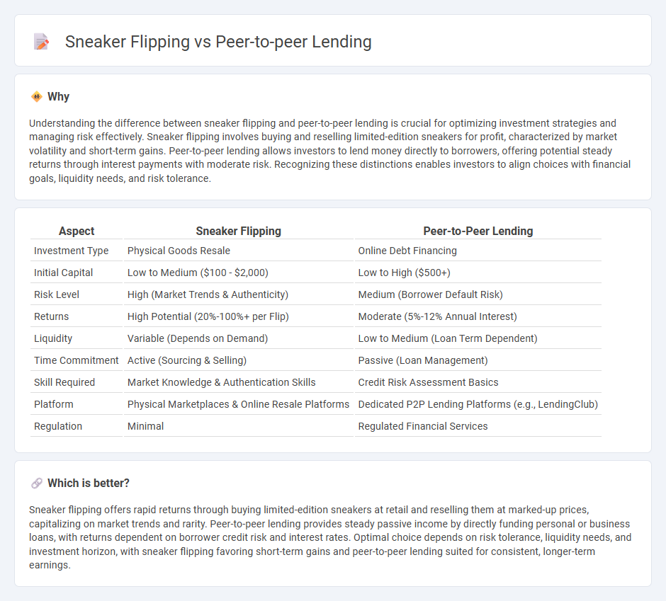 Sneaker Flipping vs Peer-To-Peer Lending in Investment