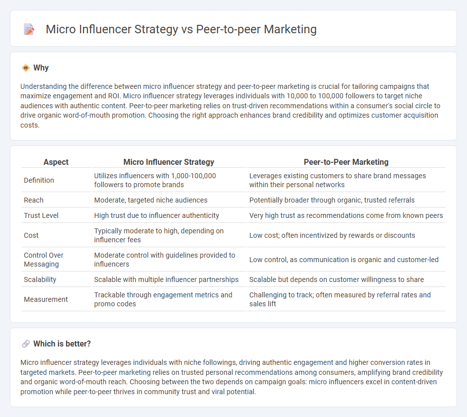 Micro Influencer Strategy vs Peer-To-Peer Marketing in Marketing