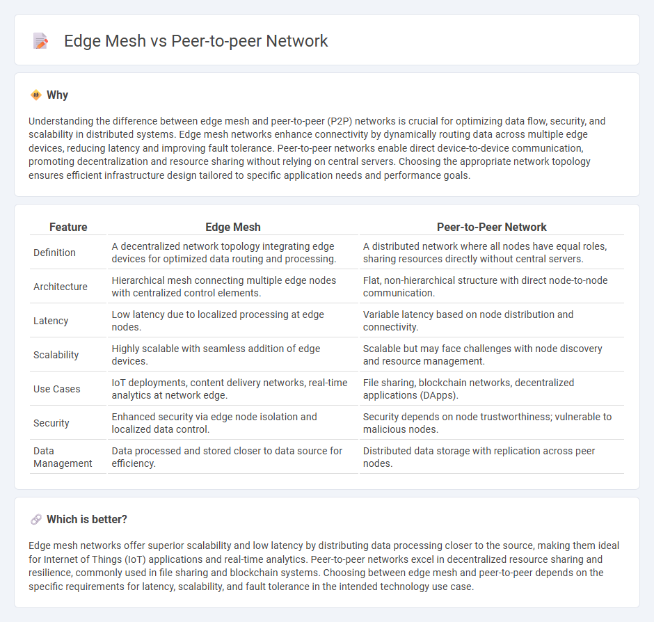 Edge Mesh vs Peer-To-Peer Network in Technology