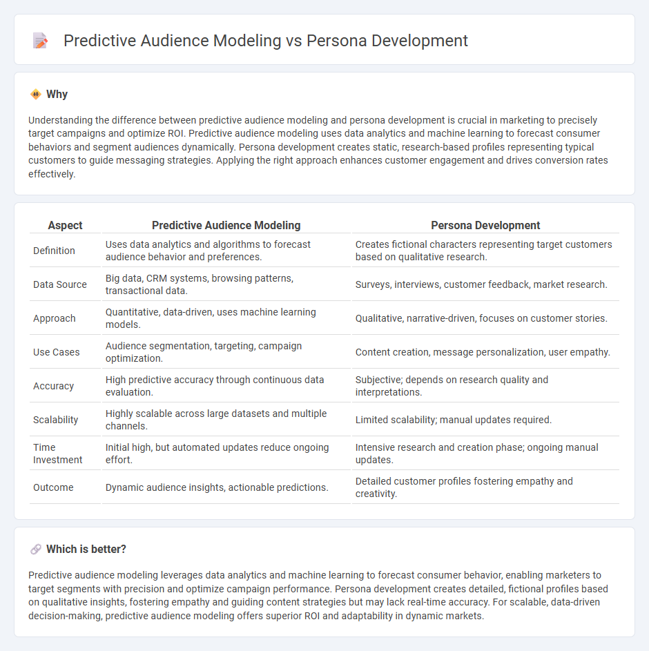 Predictive Audience Modeling vs Persona Development in Marketing