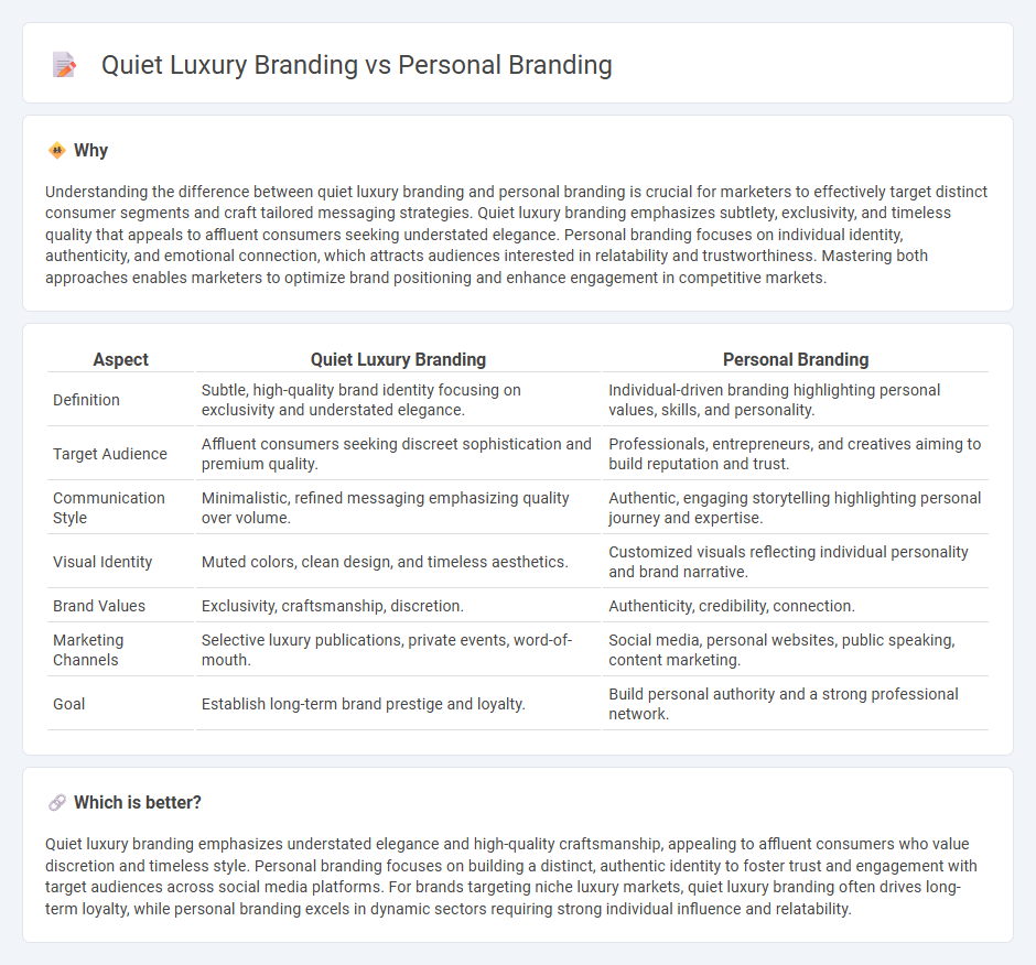Quiet Luxury Branding vs Personal Branding in Marketing