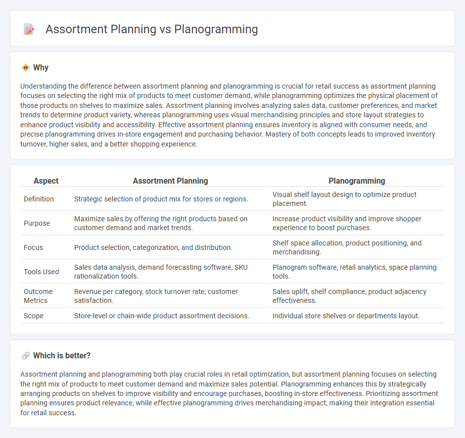 Assortment Planning vs Planogramming in Retail