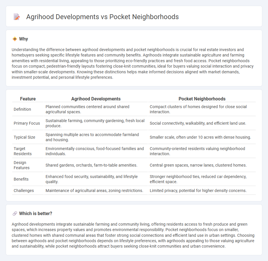Agrihood Developments vs Pocket Neighborhoods in Real Estate