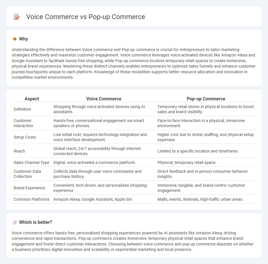 Voice Commerce vs Pop-Up Commerce in Entrepreneurship
