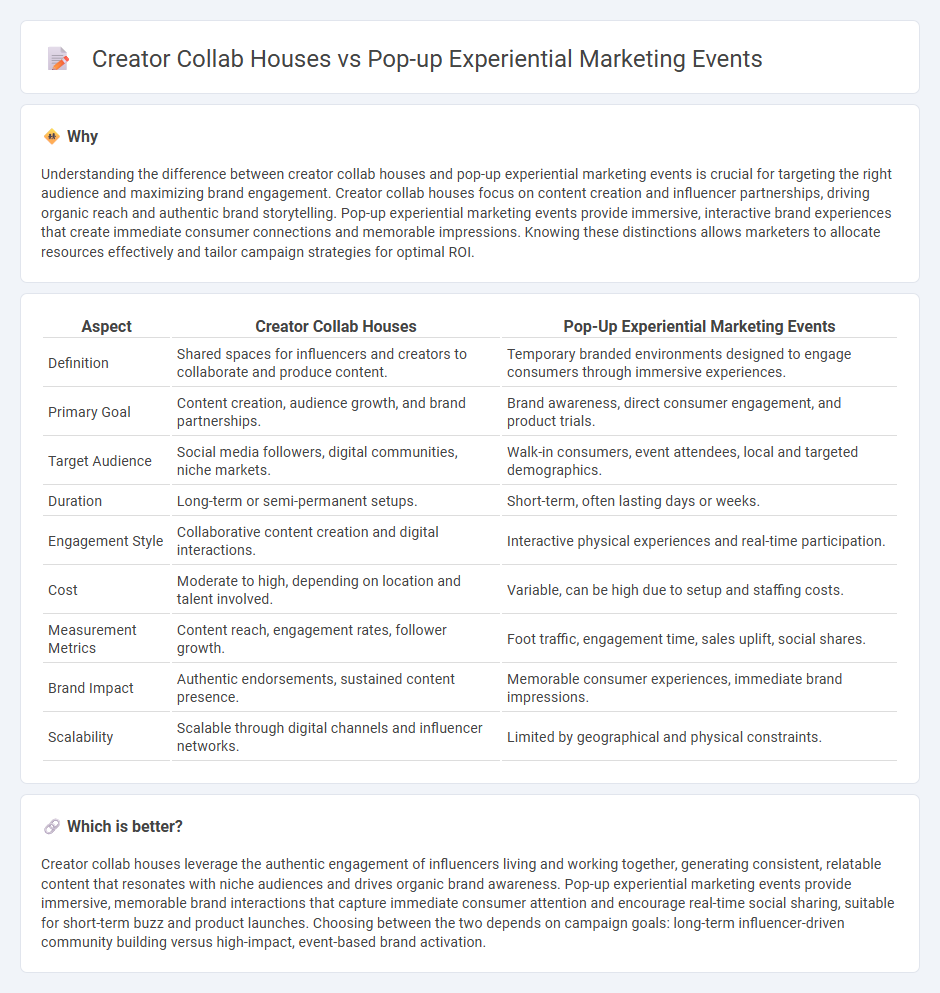 Creator Collab Houses vs Pop-Up Experiential Marketing Events in Marketing