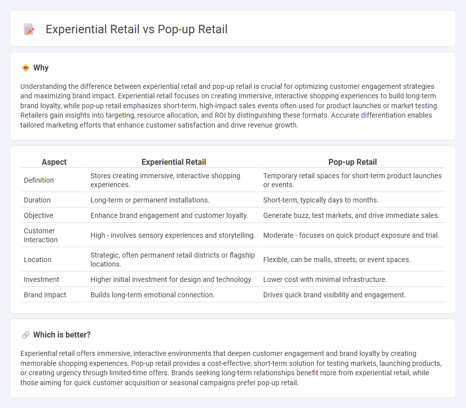 Experiential Retail vs Pop-Up Retail in Retail