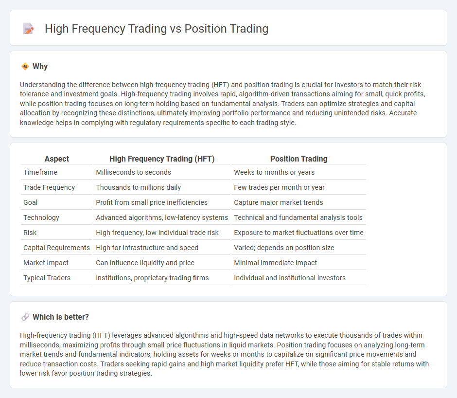 High Frequency Trading vs Position Trading in Trading