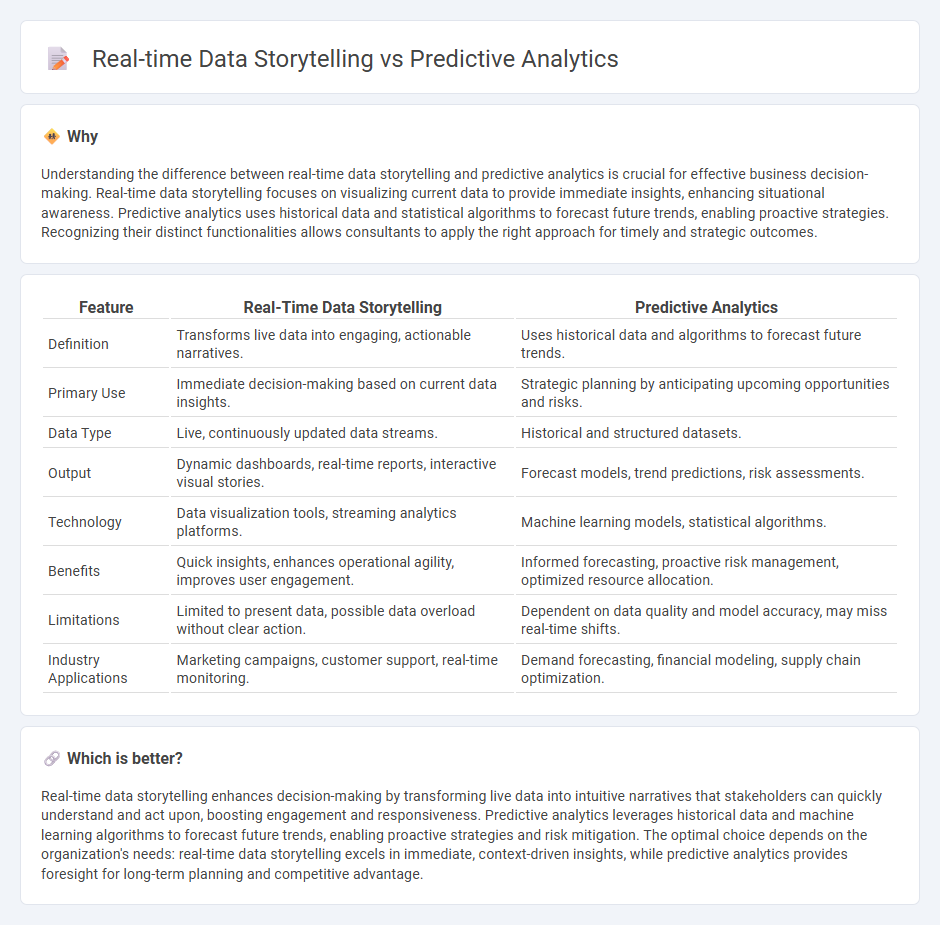 Real-Time Data Storytelling vs Predictive Analytics in Consulting