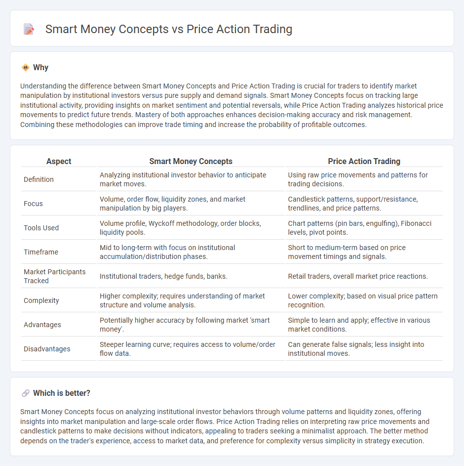 Smart Money Concepts vs Price Action Trading in Trading