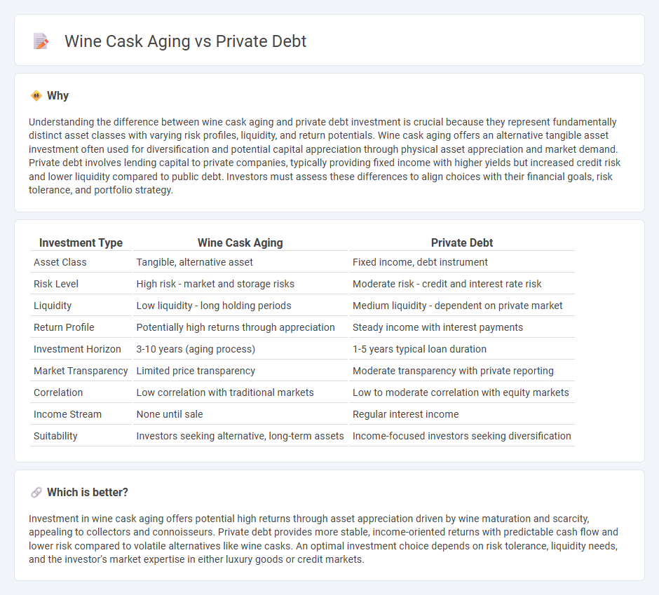 Wine Cask Aging vs Private Debt in Investment