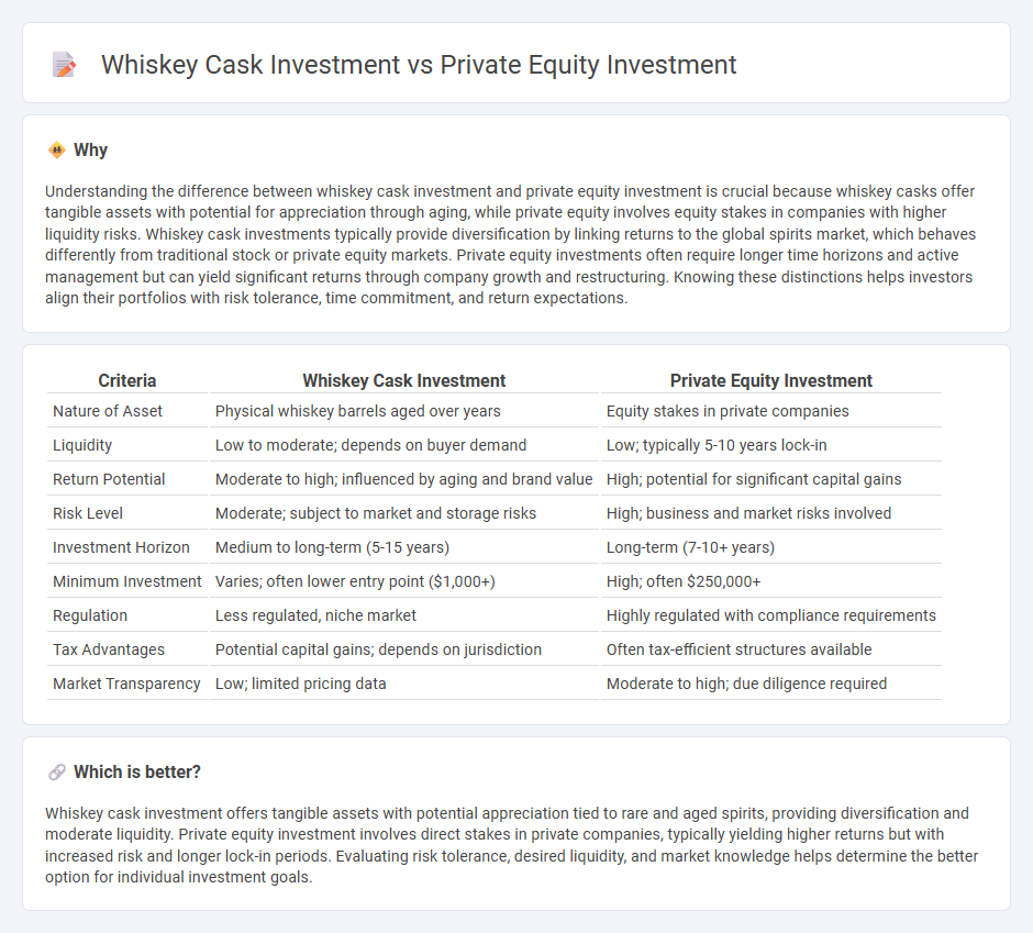 Whiskey Cask Investment vs Private Equity Investment in Investment