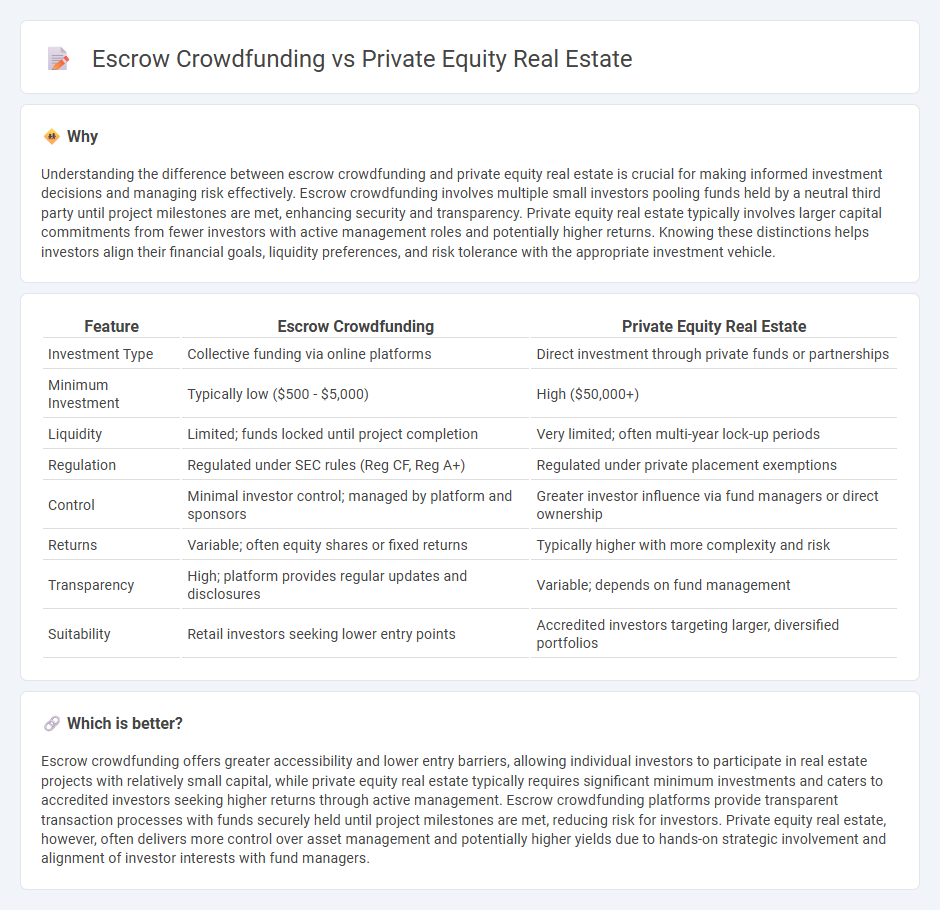 Escrow Crowdfunding vs Private Equity Real Estate in Real Estate