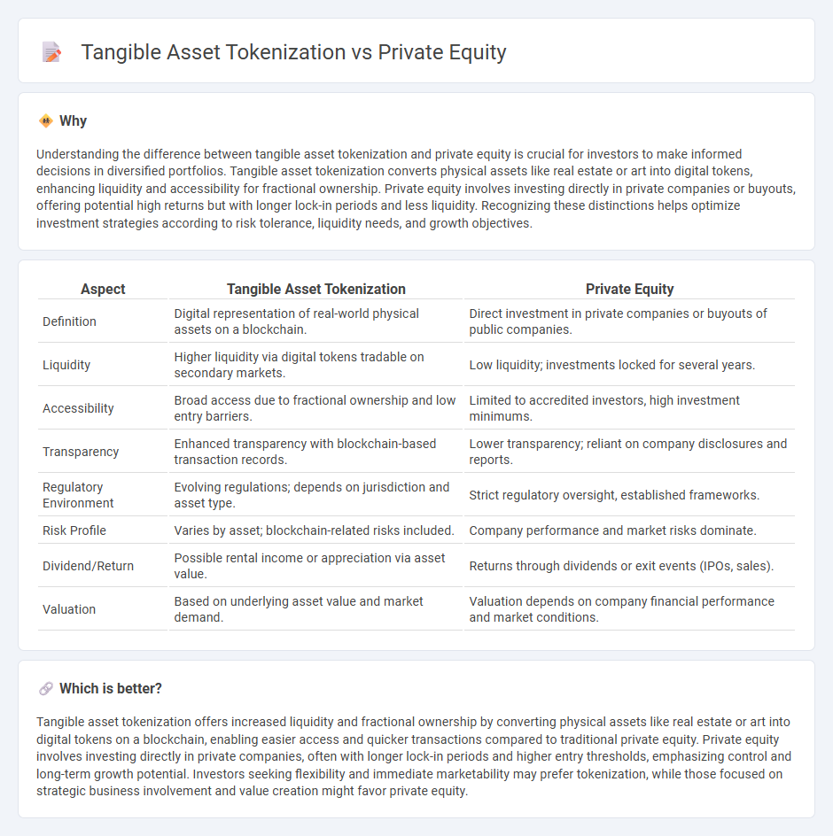 Tangible Asset Tokenization vs Private Equity in Investment