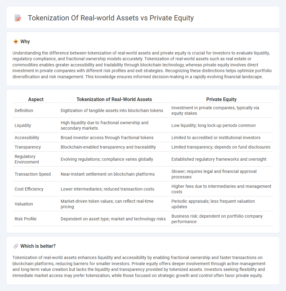 Tokenization Of Real-World Assets vs Private Equity in Finance