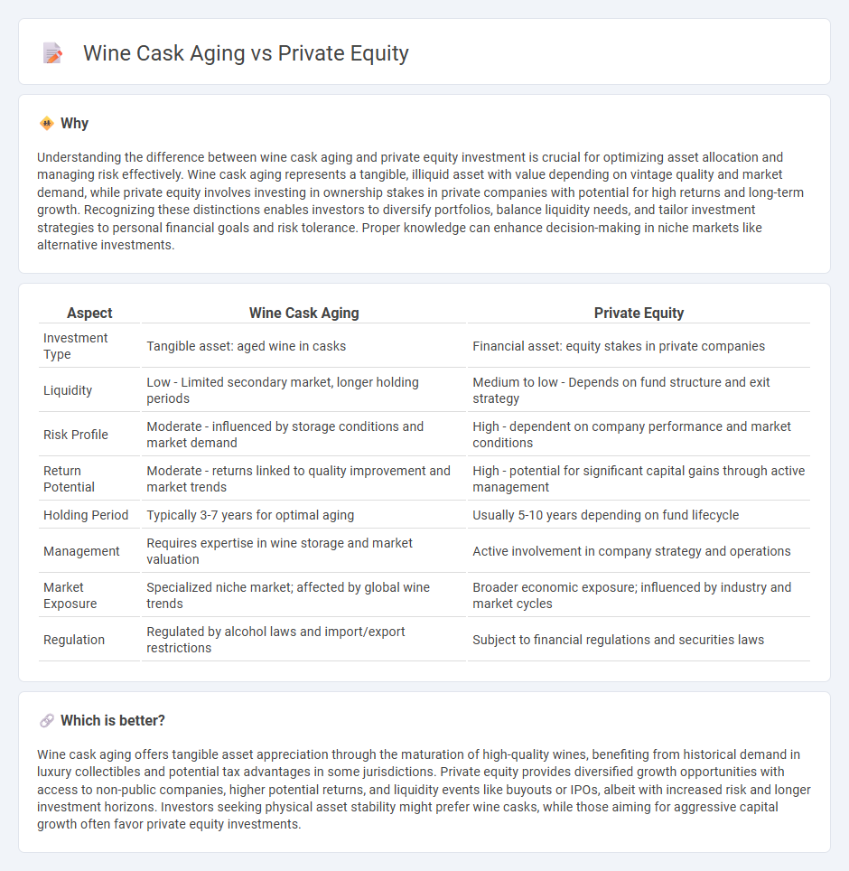 Wine Cask Aging vs Private Equity in Investment