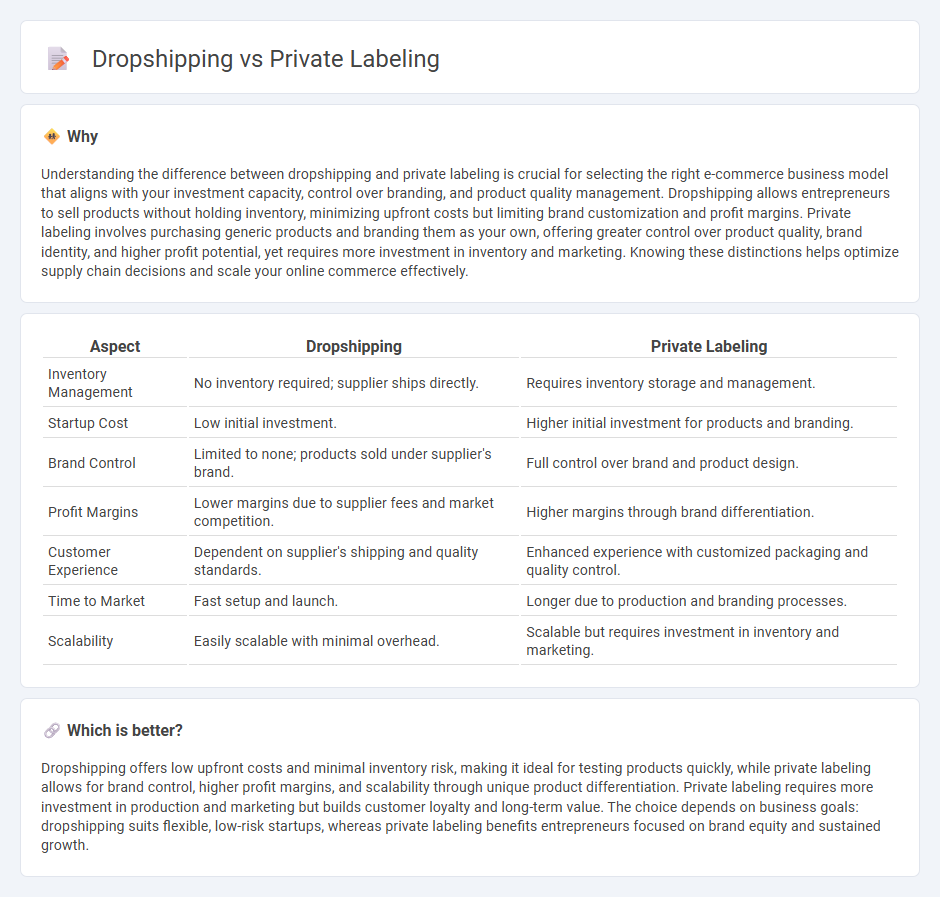 Dropshipping vs Private Labeling in Commerce