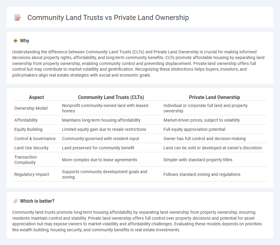 Community Land Trusts vs Private Land Ownership in Real Estate