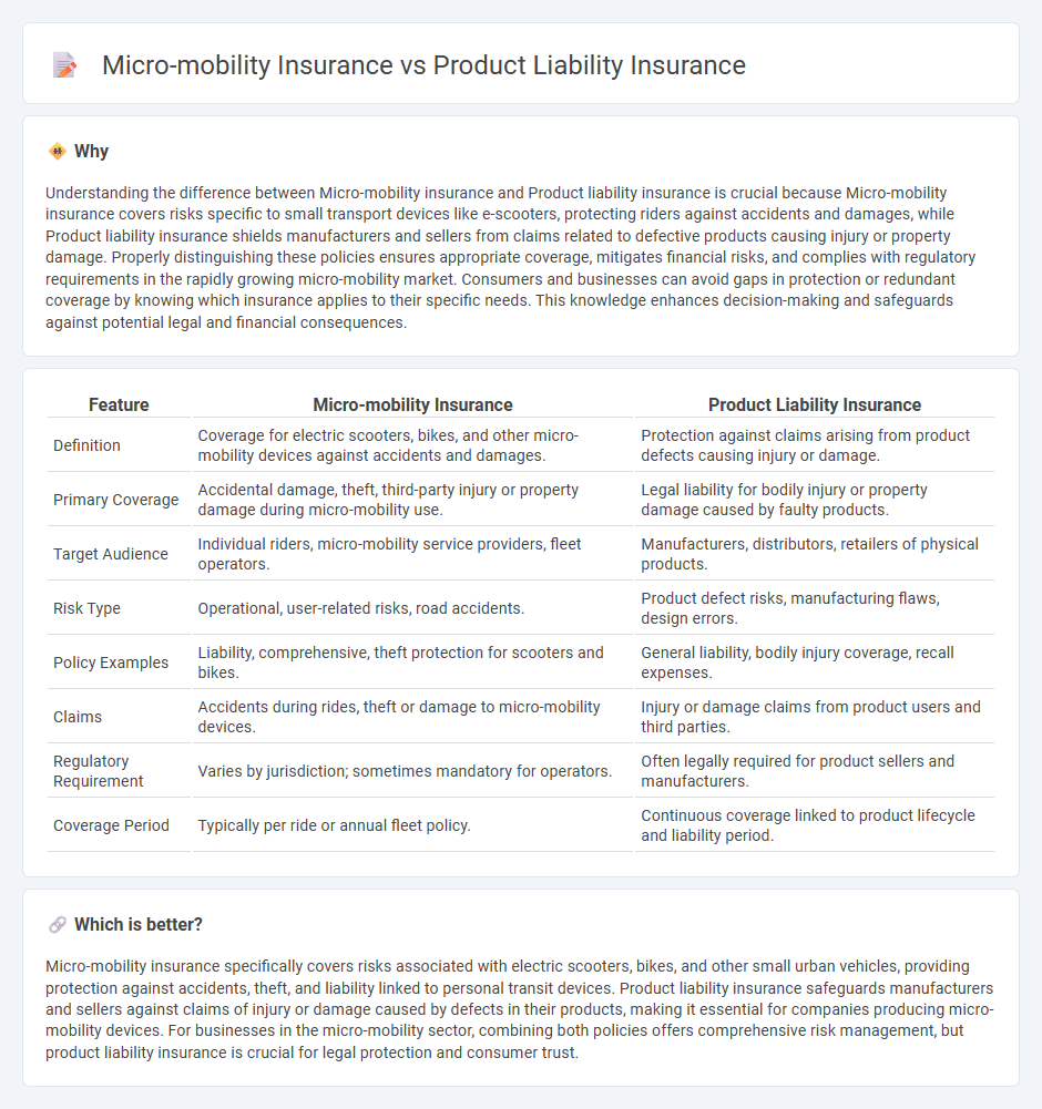 Micro-Mobility Insurance vs Product Liability Insurance in Insurance