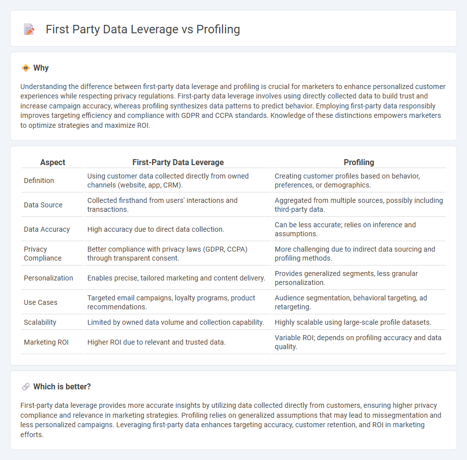First Party Data Leverage vs Profiling in Marketing
