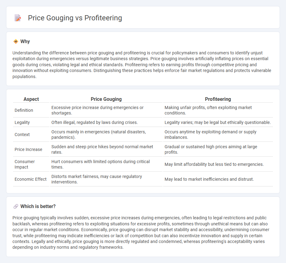 Price Gouging vs Profiteering in Economy