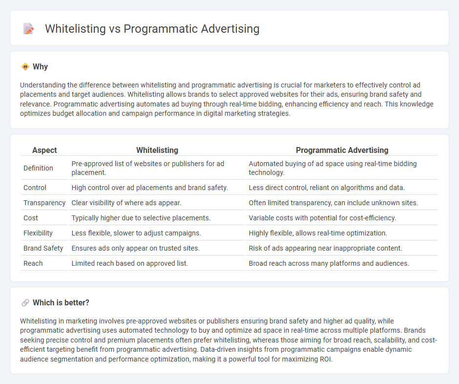 Whitelisting vs Programmatic Advertising in Marketing