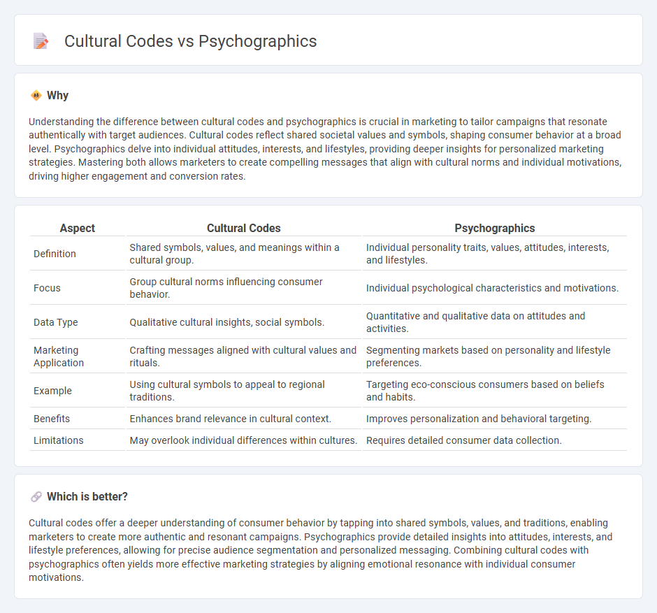 Cultural Codes vs Psychographics in Marketing
