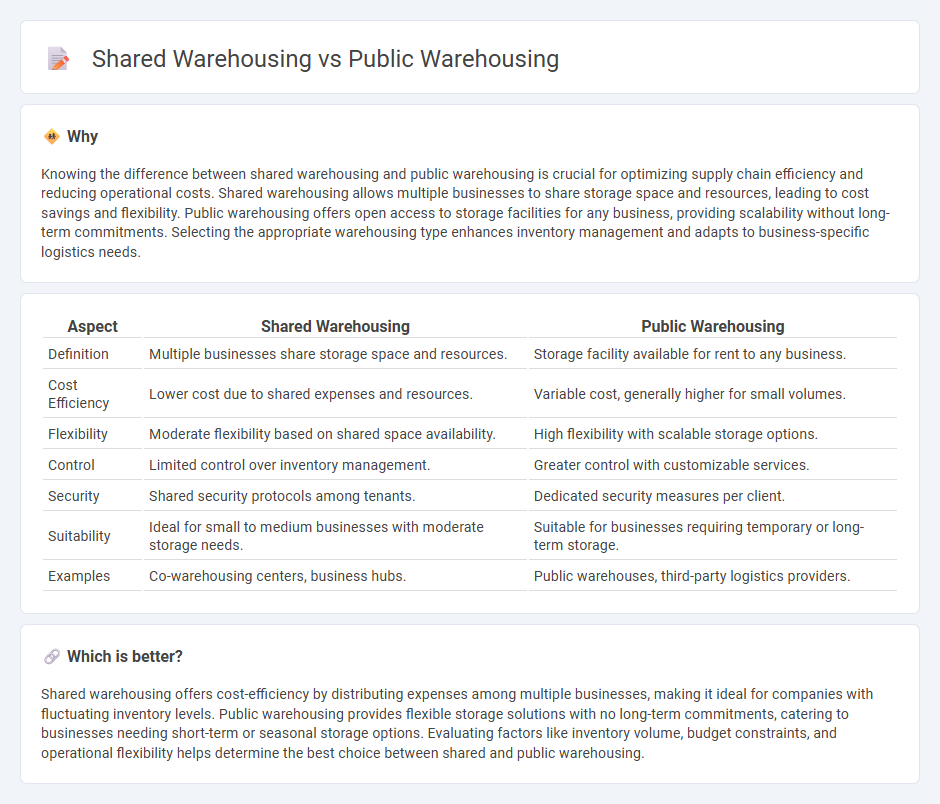 Shared Warehousing vs Public Warehousing in Logistics