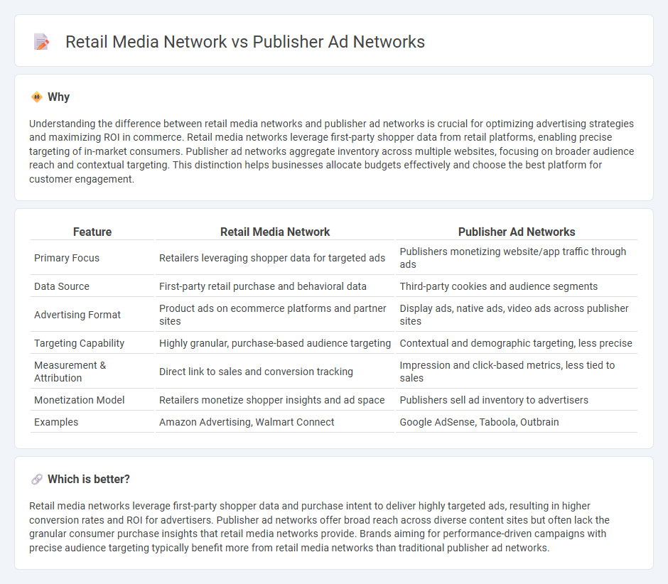 Retail Media Network vs Publisher Ad Networks in Commerce