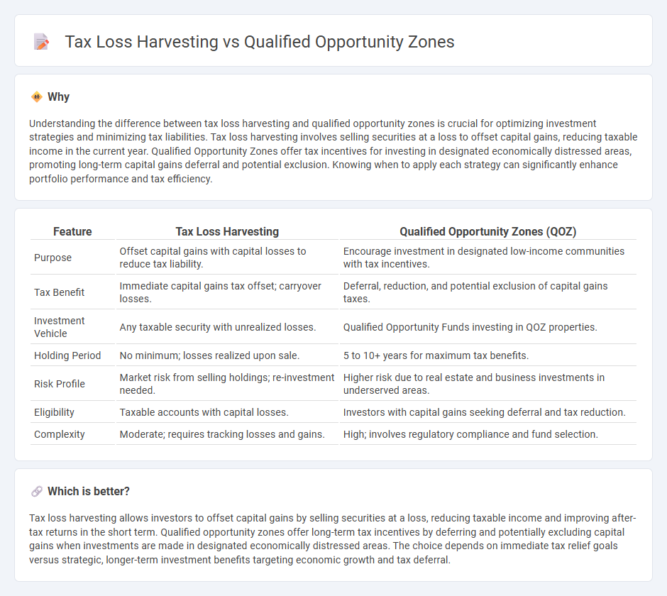 Tax Loss Harvesting vs Qualified Opportunity Zones in Finance