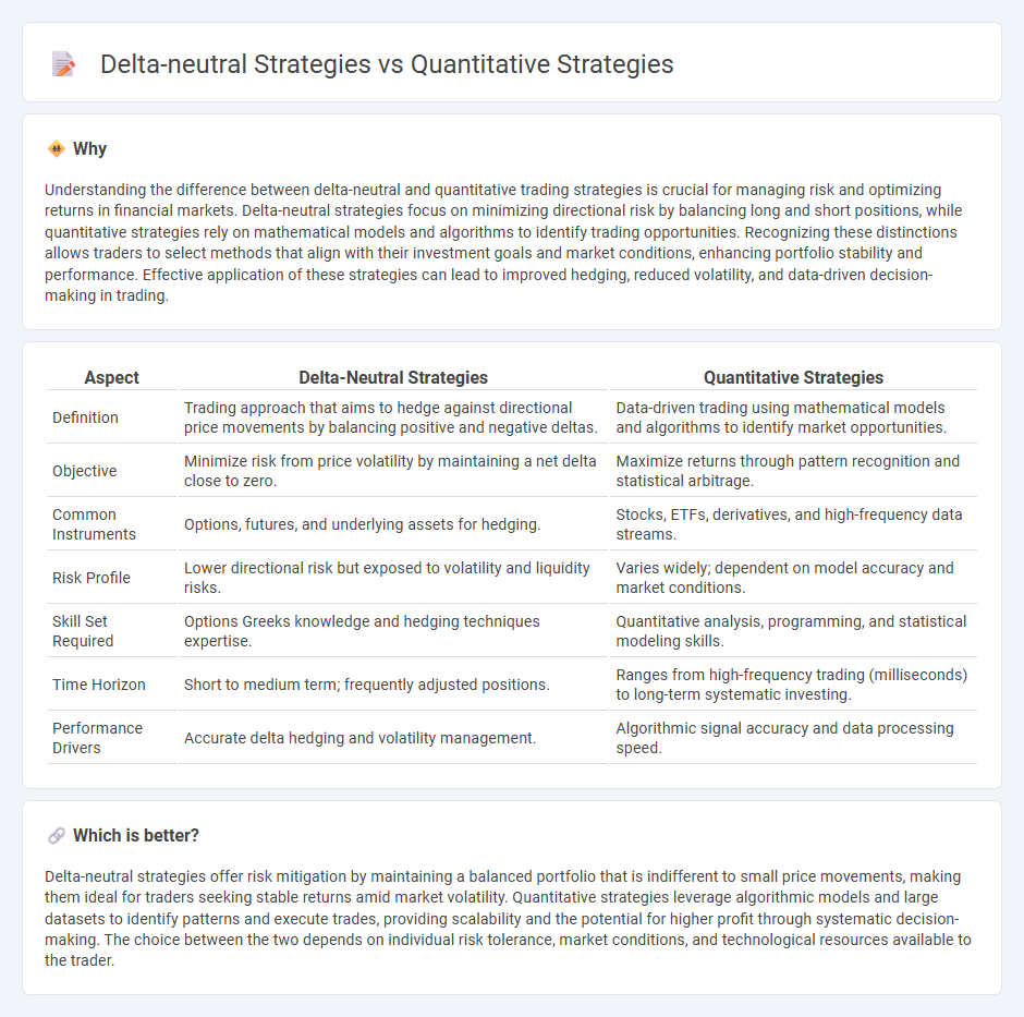 Delta-Neutral Strategies vs Quantitative Strategies in Trading