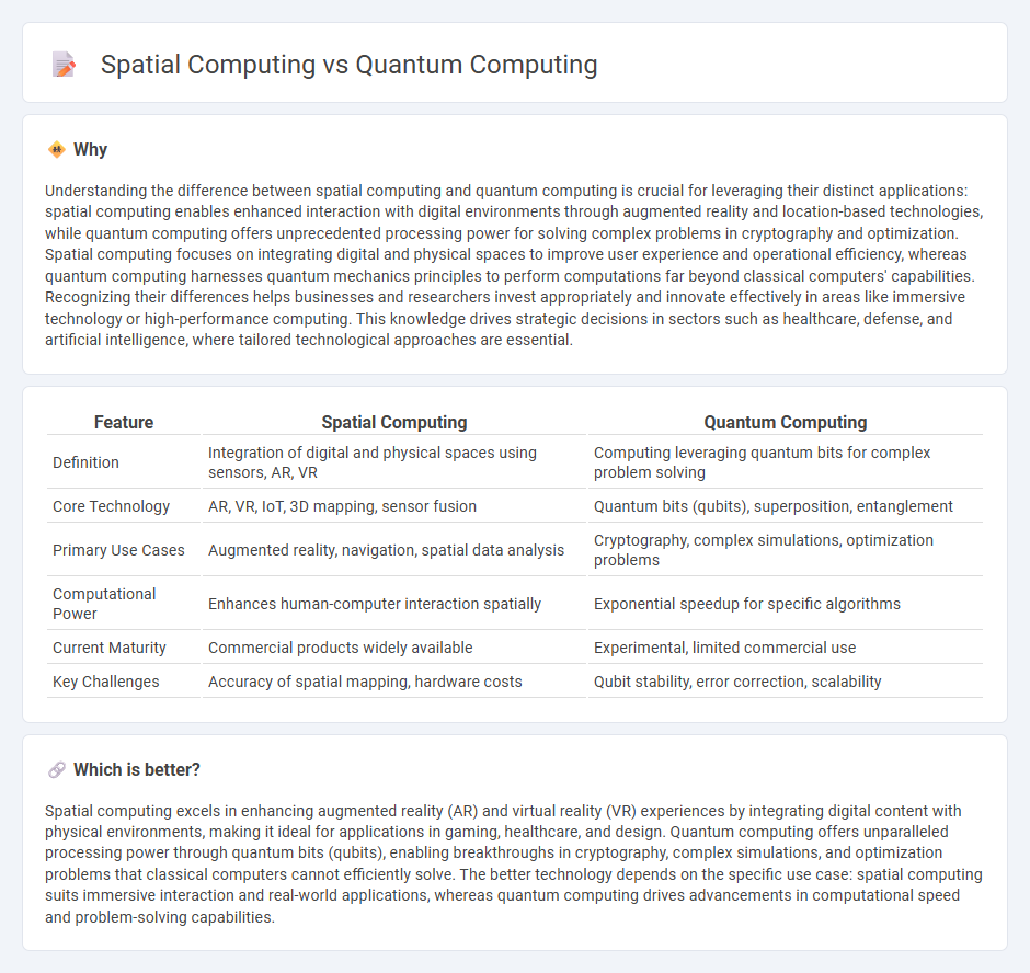 Spatial Computing vs Quantum Computing in Technology