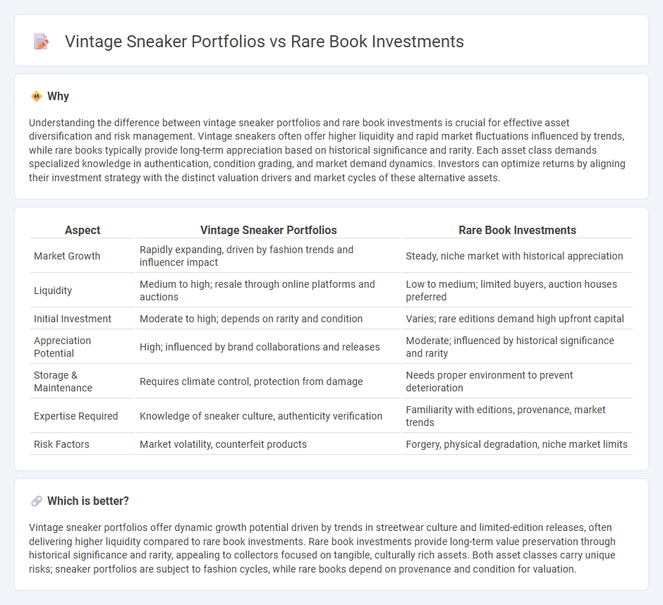 Vintage Sneaker Portfolios vs Rare Book Investments in Investment