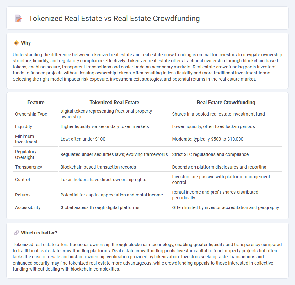 Tokenized Real Estate vs Real Estate Crowdfunding in Real Estate