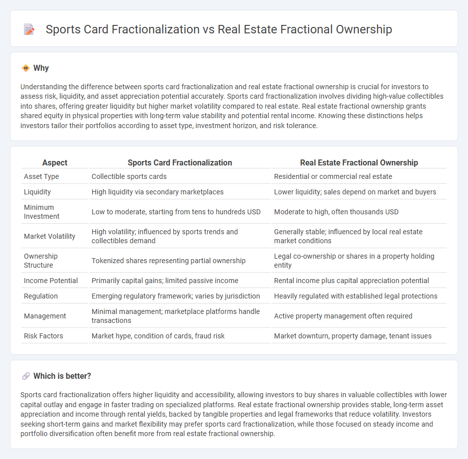 Sports Card Fractionalization vs Real Estate Fractional Ownership in Investment