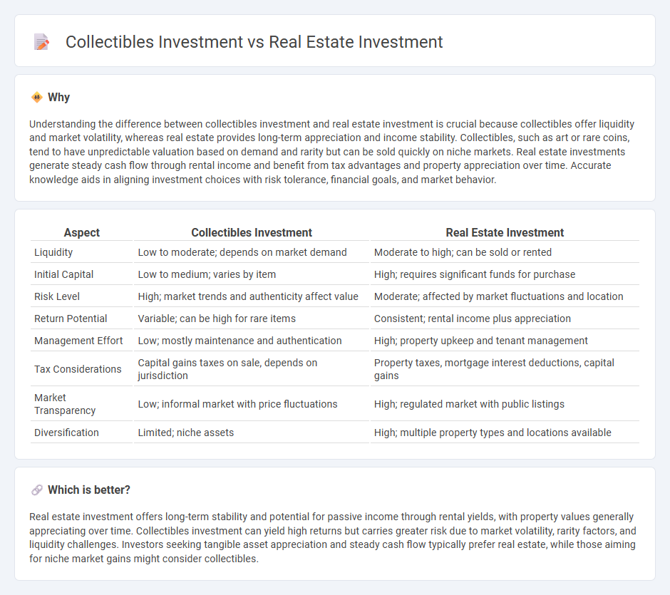 Collectibles Investment vs Real Estate Investment in Investment
