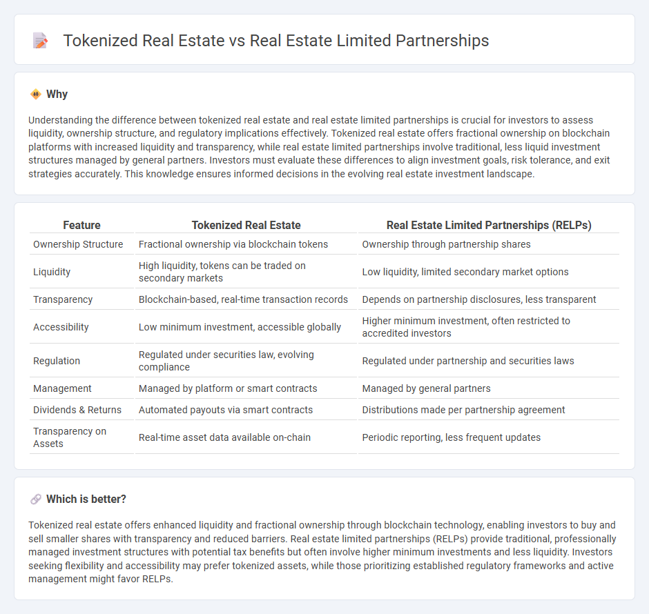 Tokenized Real Estate vs Real Estate Limited Partnerships in Real Estate